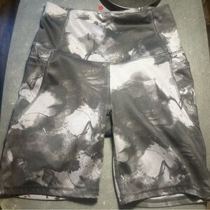 All in Motion Women's Athletic Shorts in Black and Gray